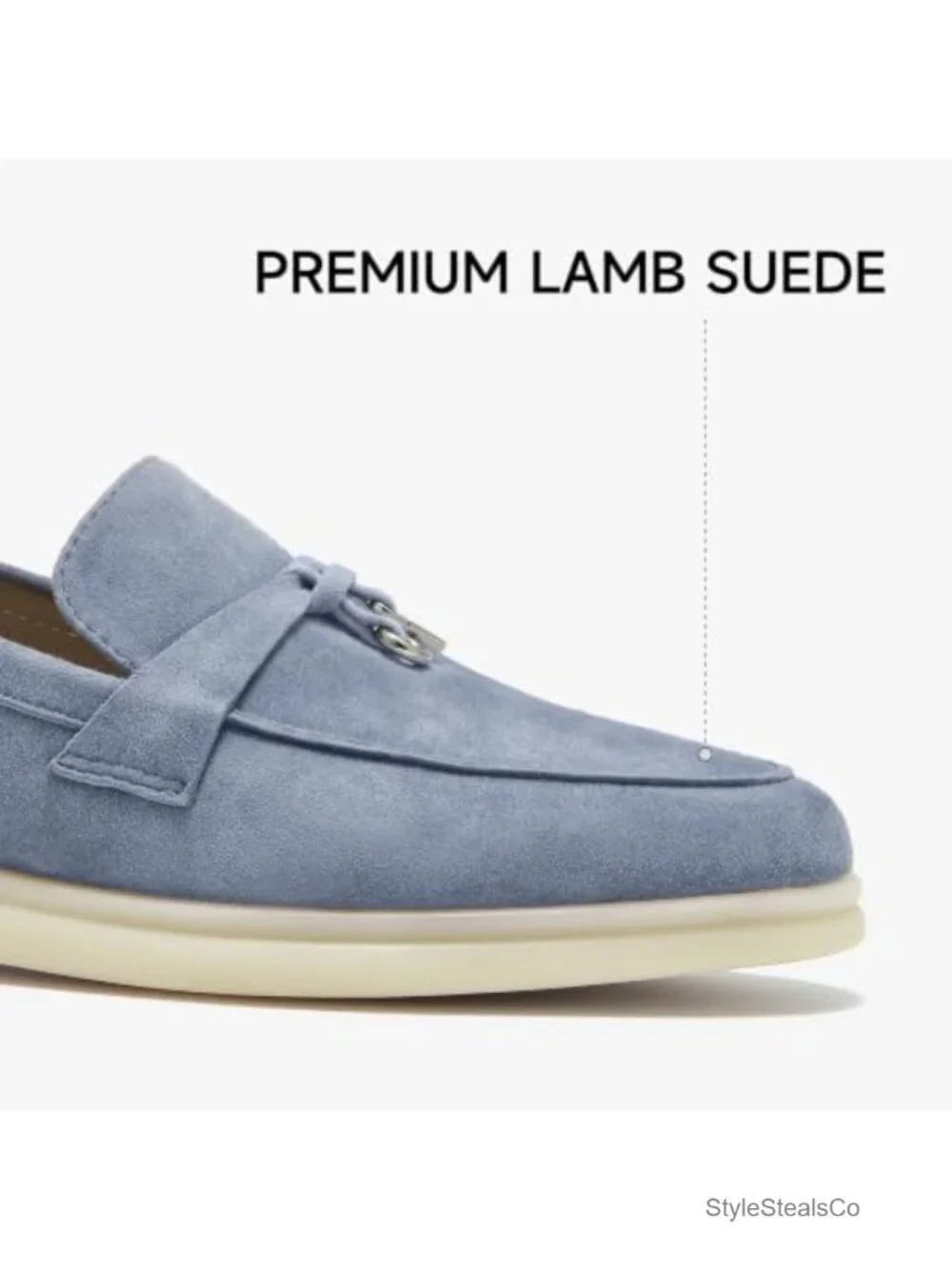 Suede Loafer Flats Slip On Penny Loafers Work Shoes